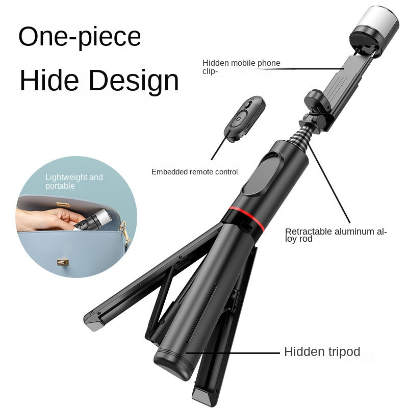 Selfie Tripod Stick with LED Light feature