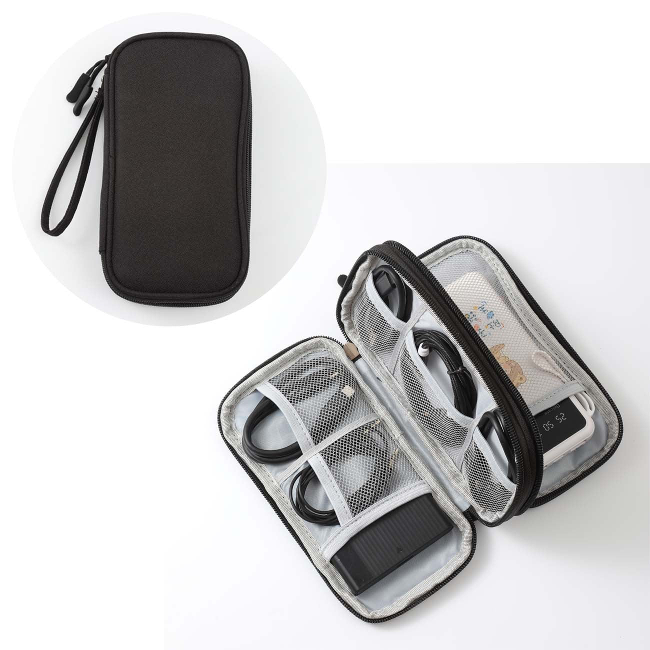 Digital storage bag for electronics and accessories in black – Evonouk