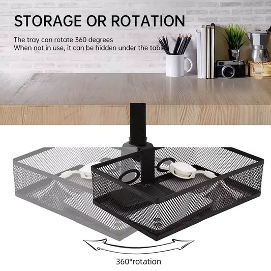 Mesh Desk Organizer with Swivel Drawer & Clamp | Evonouk