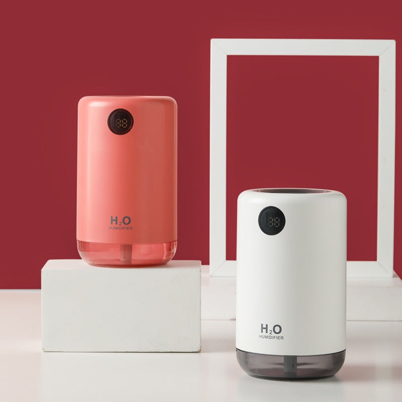 Air Humidifier USB Portable Aroma Diffuser | Evonouk, Red and White