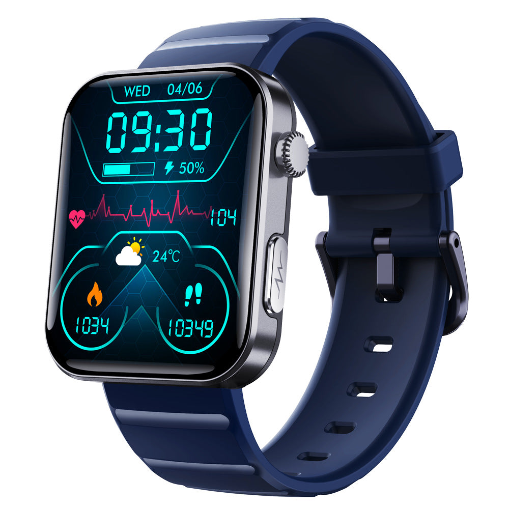 Evonouk Smartwatch – Fitness & Health Tracker - Blue Rubber